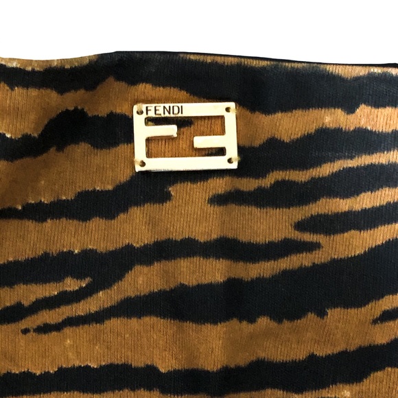 Fendi Vintage Spring Summer Festival Animal Print Asymmetrical Skirt - Picture 5 of 15